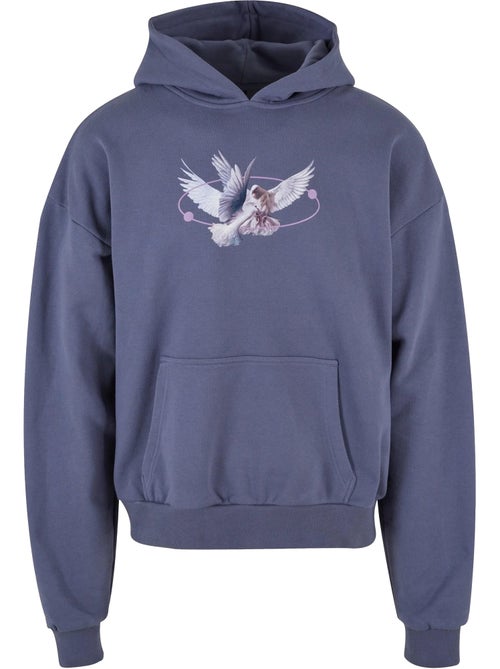 Sweat à capuche upscale vive la liberte - mister tee - Kiabi