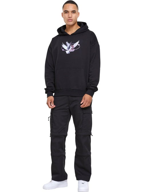 Sweat à capuche upscale vive la liberte - mister tee - Kiabi