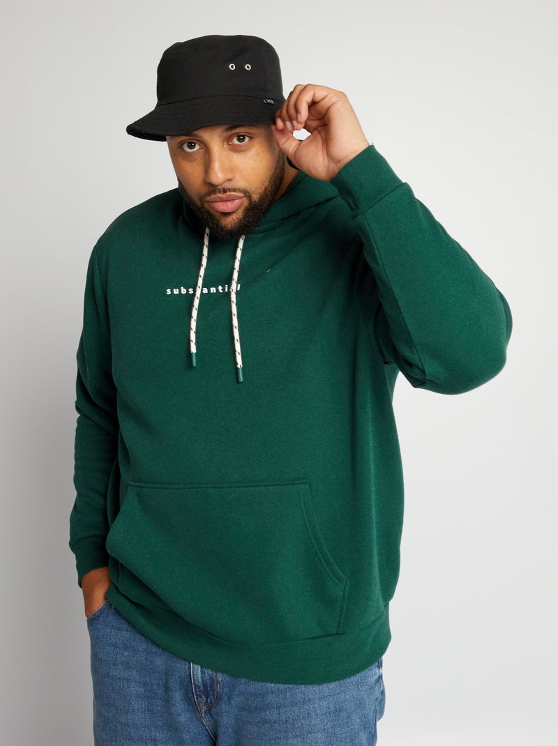 Sweat à capuche Vert - Kiabi