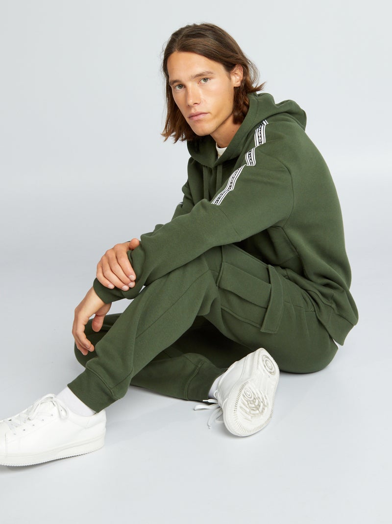 Sweat à capuche Vert - Kiabi