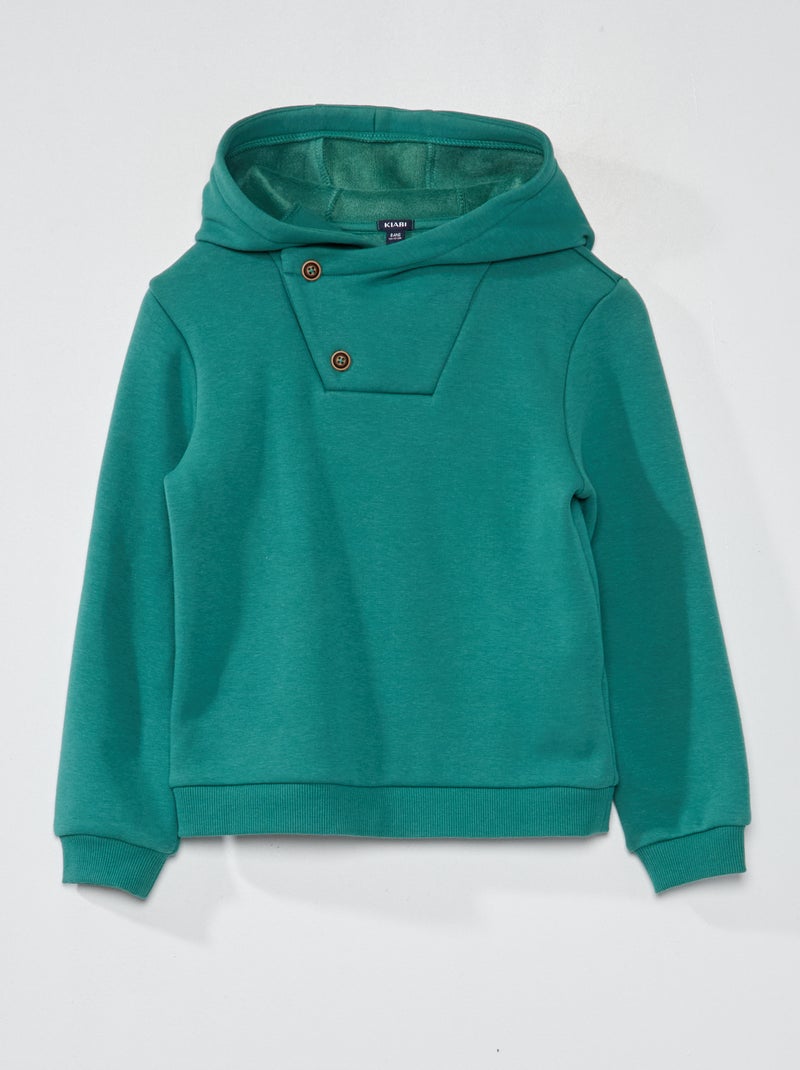 Sweat à capuche Vert - Kiabi