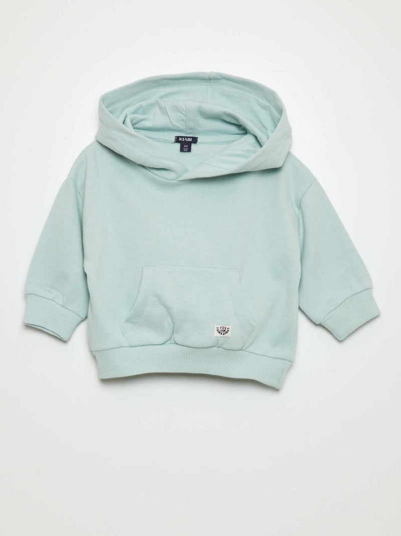 Sweat à capuche Vert - Kiabi