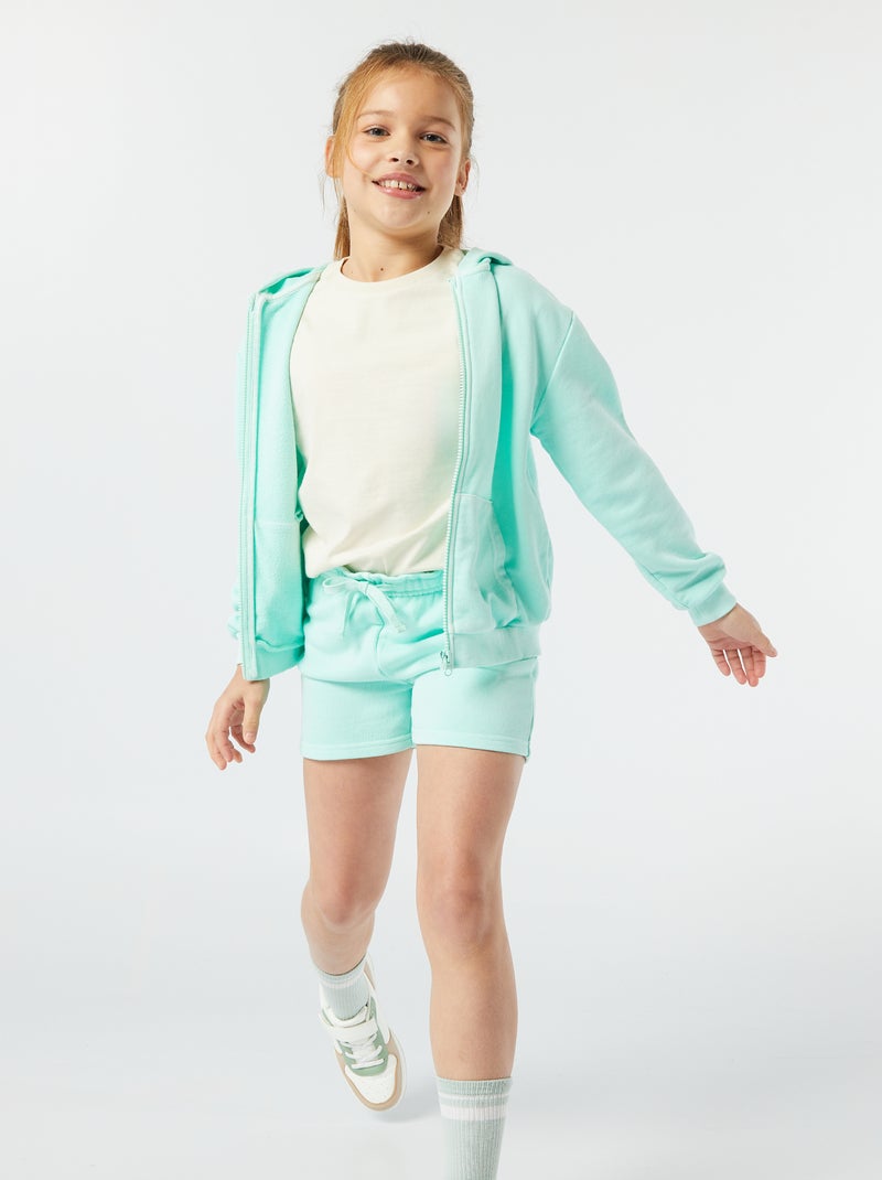 Sweat à capuche vert - Kiabi