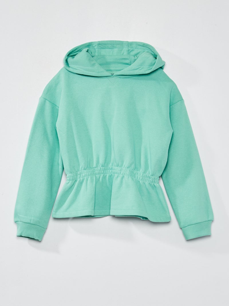 Sweat à capuche Vert - Kiabi