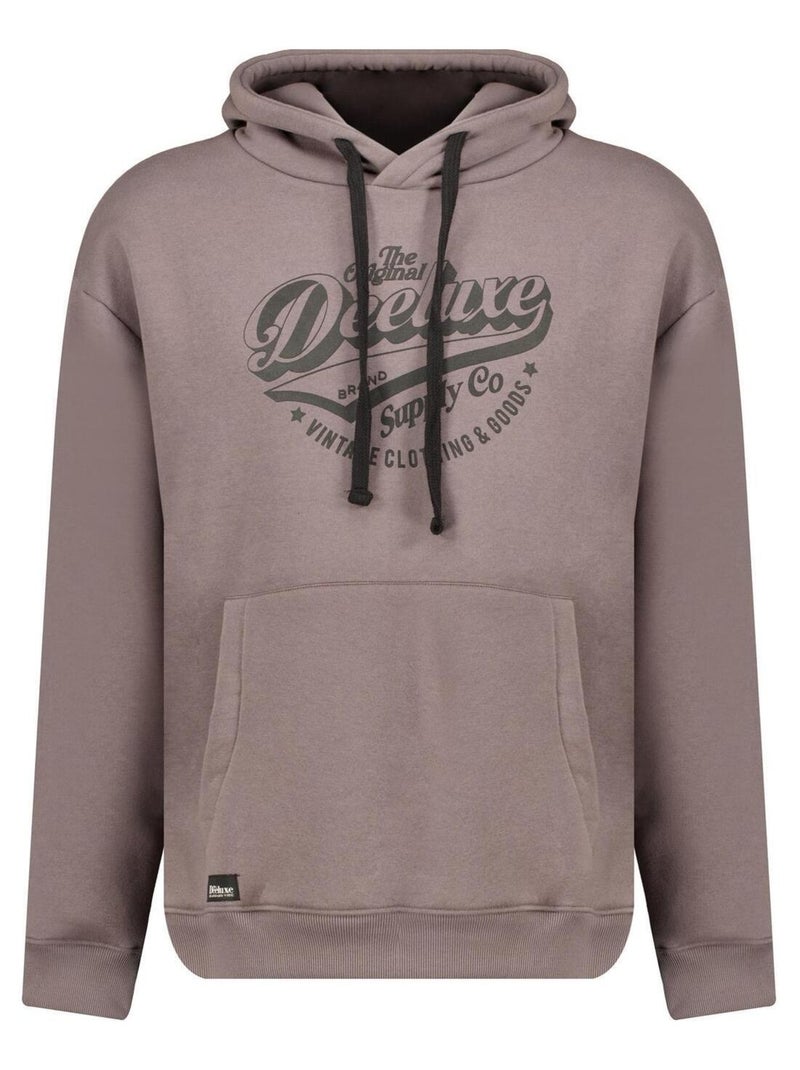 Sweat à capuche vintage en coton molletonné 'Deeluxe' Gris - Kiabi