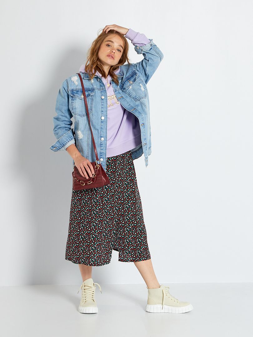 sweat asics fille violet