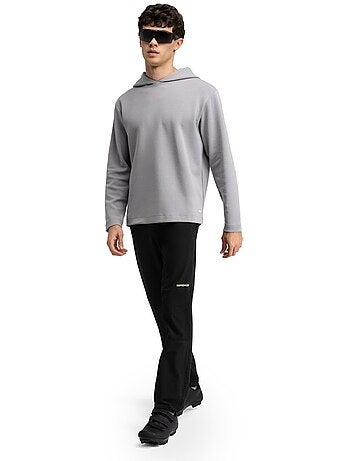 Sweat à capuche vtt homme cyclisme homme mtb slack gray