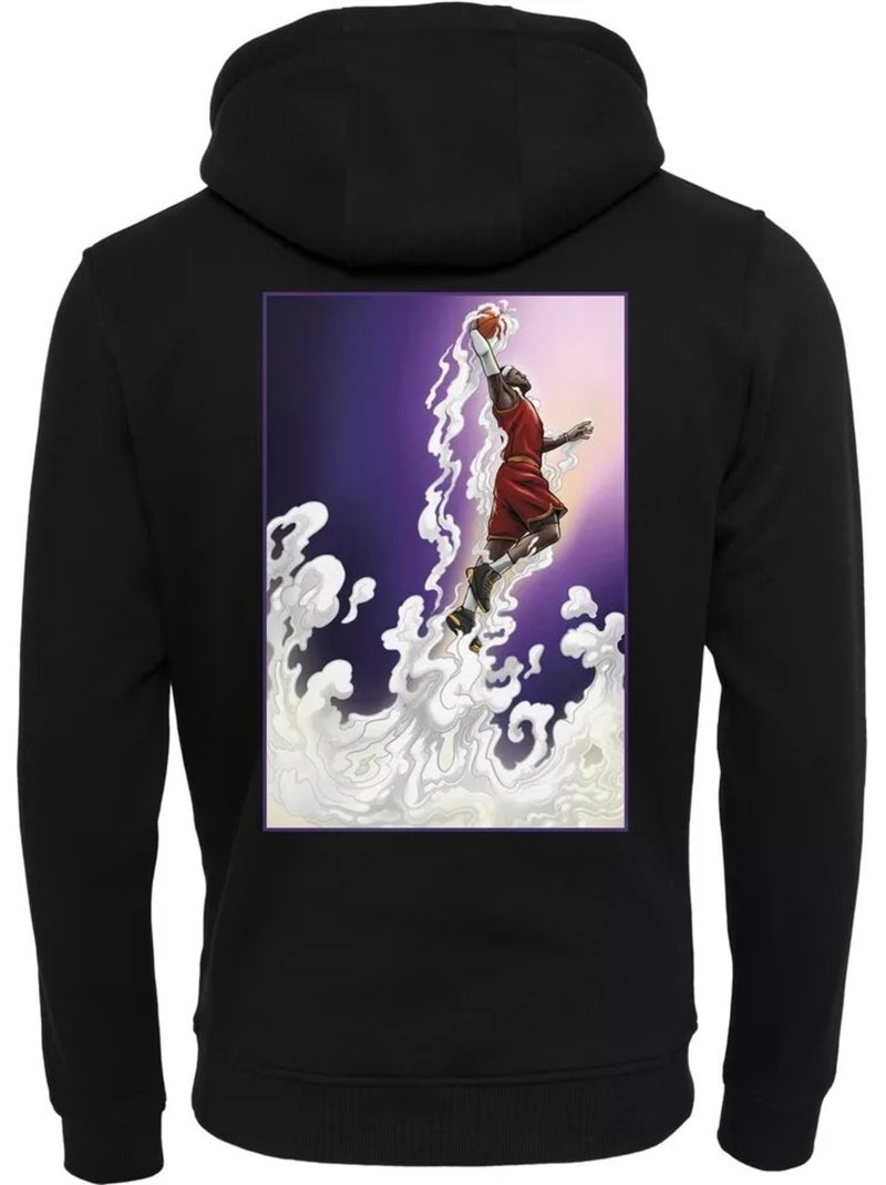 Sweat à capuche way up in the sky - mister tee Noir - Kiabi