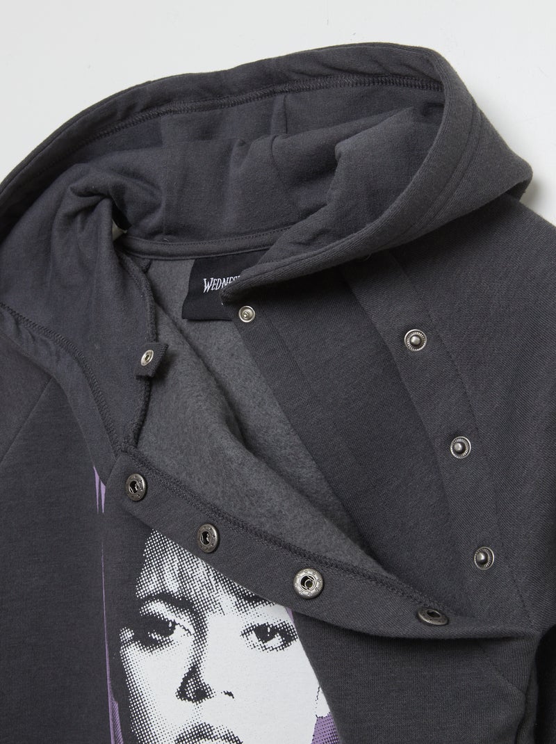 Sweat à capuche 'Wednesday' - collection facile à enfiler Noir - Kiabi