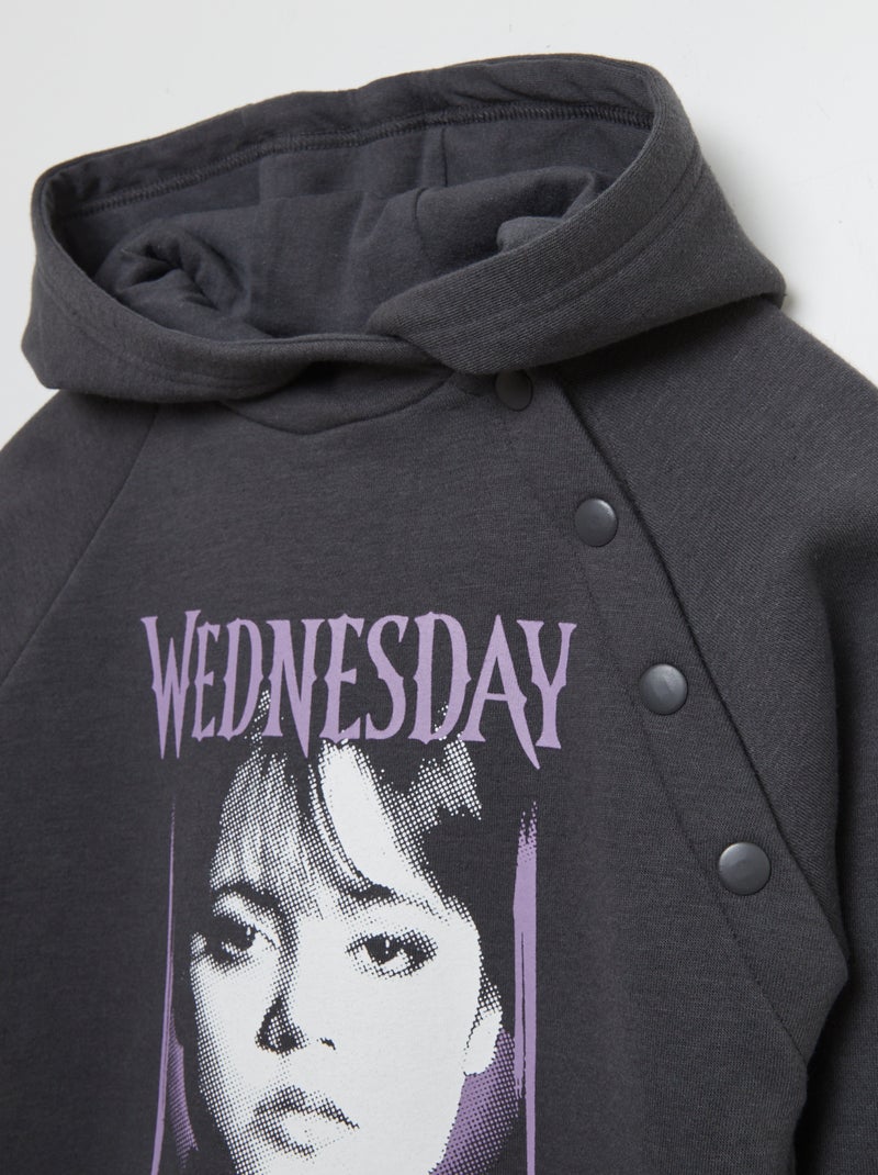 Sweat à capuche 'Wednesday' - collection facile à enfiler Noir - Kiabi