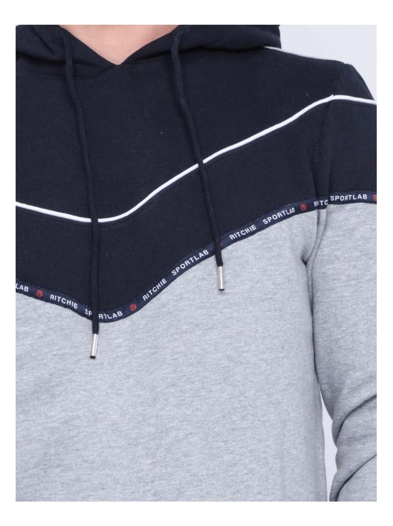 Sweat à capuche WEMOTO Bleu marine - Kiabi