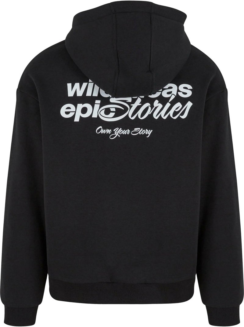 Sweat à capuche wild stories - mister tee Noir - Kiabi