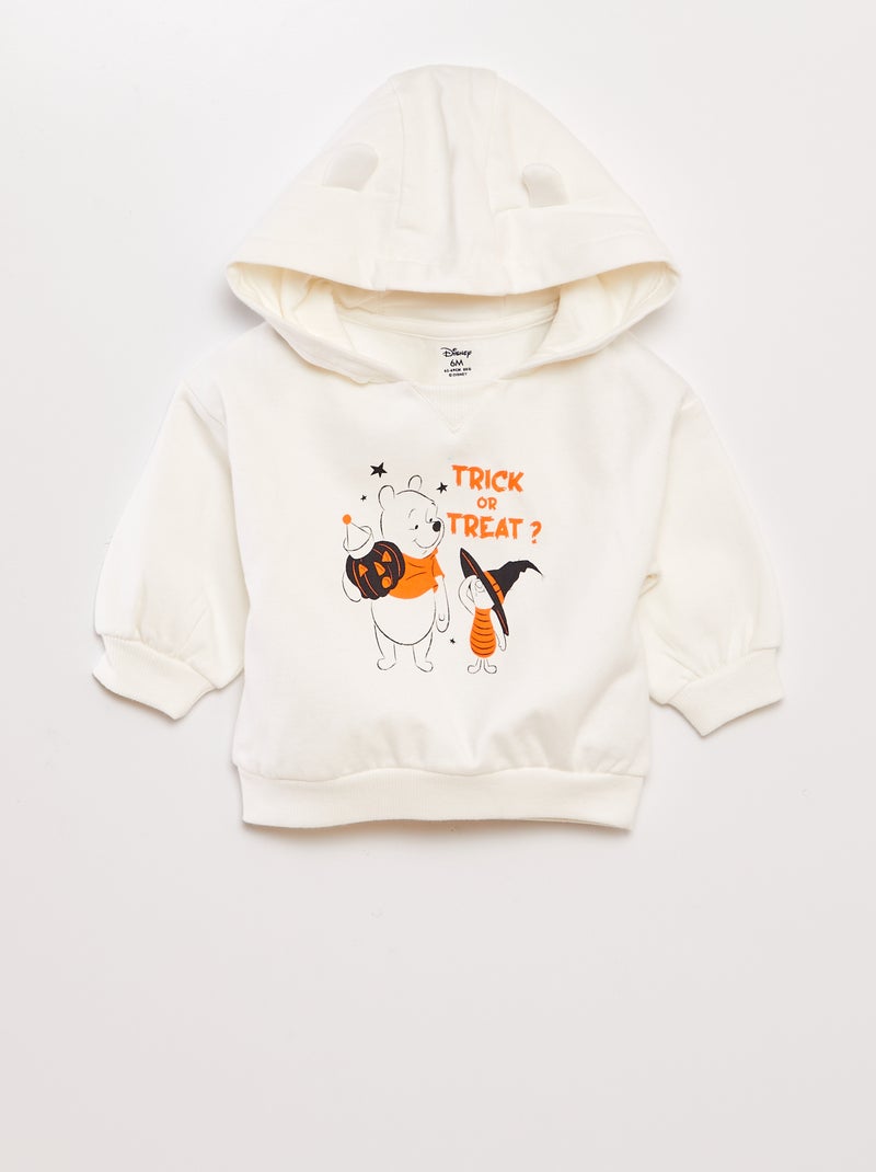 Sweat à capuche 'Winnie l'ourson' 'Disney' - Halloween Blanc - Kiabi