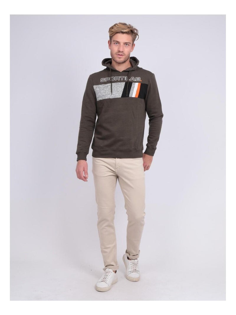Sweat à capuche WODESTO Kaki - Kiabi