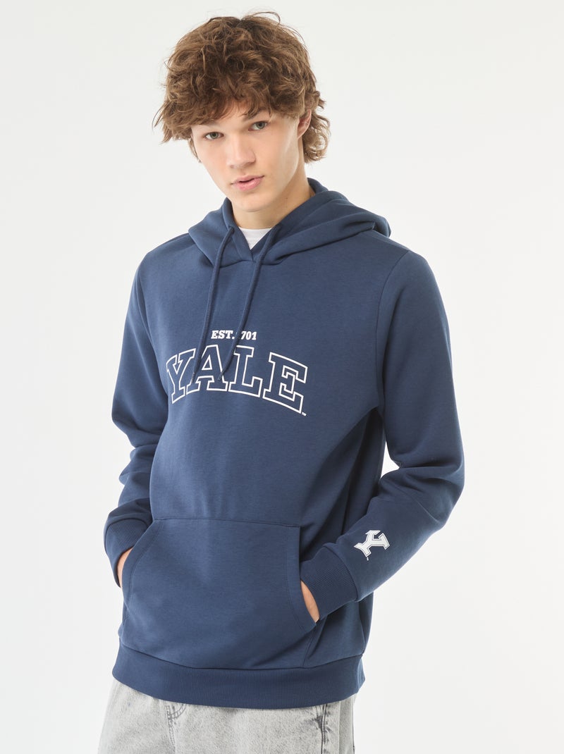 Sweat à capuche 'Yale' Bleu - Kiabi