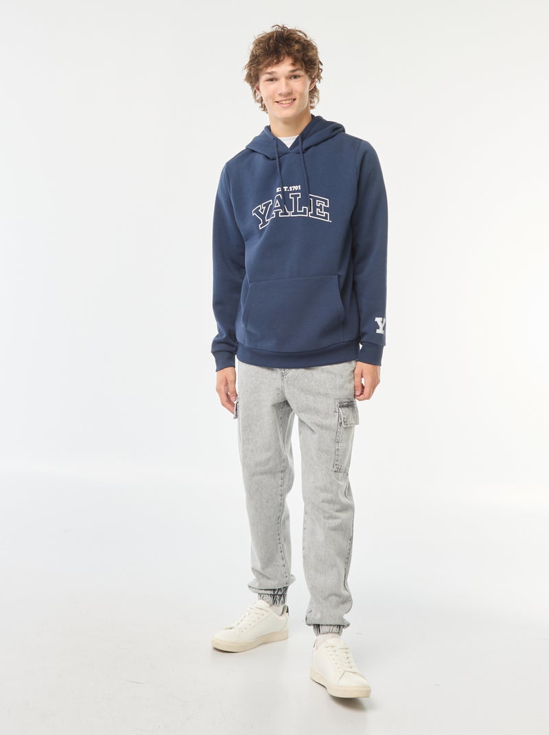 Sweat à capuche 'Yale' Bleu - Kiabi