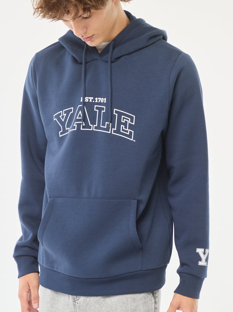 Sweat à capuche 'Yale' Bleu - Kiabi