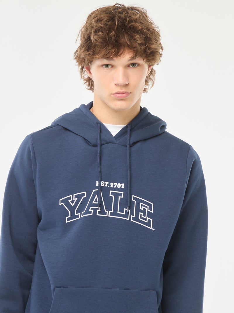 Sweat à capuche 'Yale' Bleu - Kiabi