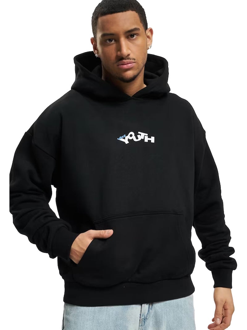 Sweat à capuche youth - lost youth Noir - Kiabi