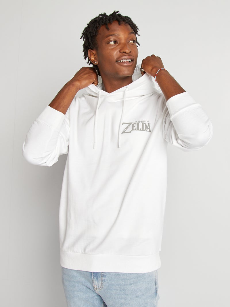Sweat à capuche 'Zelda' Blanc - Kiabi