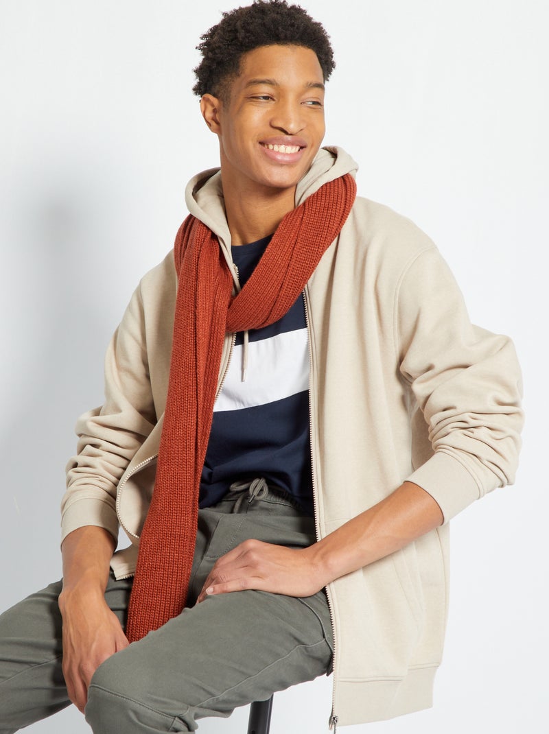 Sweat à capuche zippé +1m90 beige - Kiabi