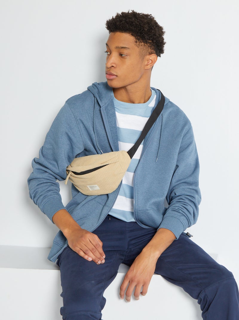 Sweat à capuche zippé +1m90 bleu - Kiabi