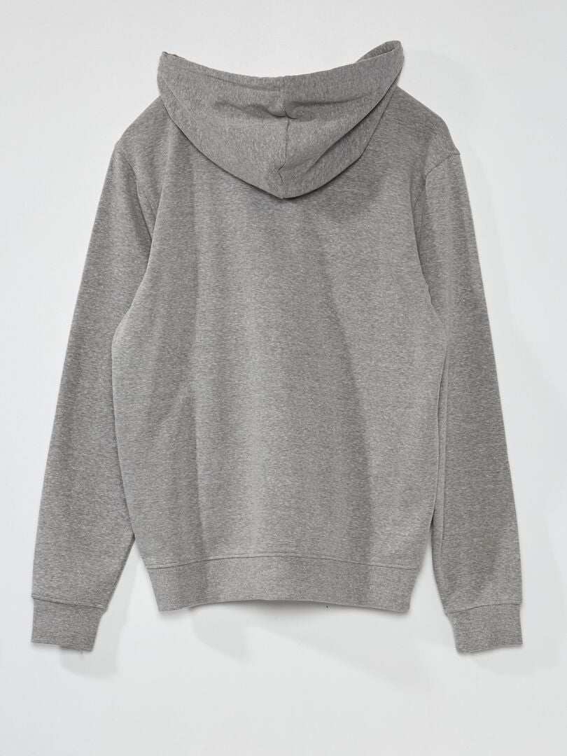 Sweat à capuche zippé en scuba Simon - Gris chiné - HOMME | H&M FR