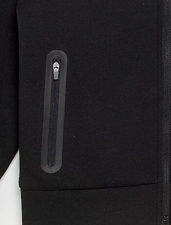 Sweat à capuche zippé avec 2 poches zippées