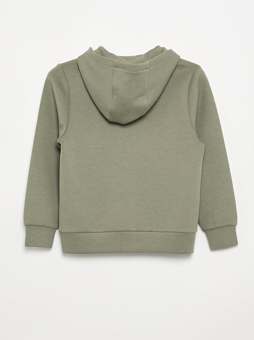 Sweat à capuche zippé avec 2 poches zippées - Kiabi Sweat à capuche zippé avec 2 poches zippées - Kiabi