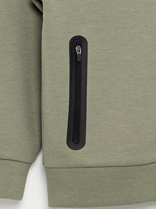 Sweat à capuche zippé avec 2 poches zippées - Kiabi Sweat à capuche zippé avec 2 poches zippées - Kiabi