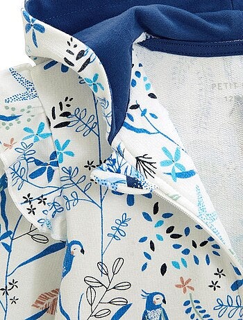 Sweat à capuche zippé bébé Océan d'amour