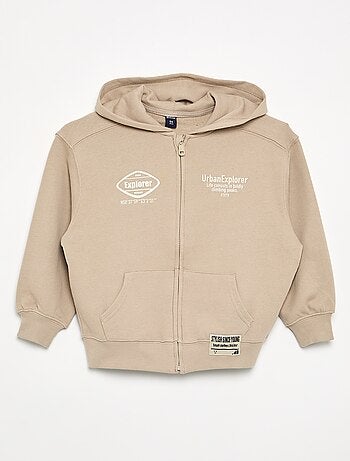 Sweat à capuche zippé
