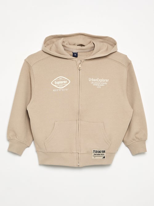Sweat à capuche zippé - Kiabi