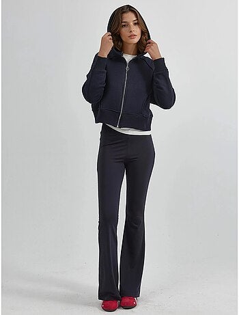 Sweat à capuche zippé coupe décontractée