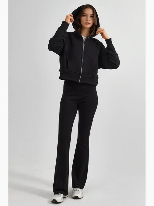 Sweat à capuche zippé coupe décontractée hiccup - Kiabi Sweat à capuche zippé coupe décontractée hiccup - Kiabi
