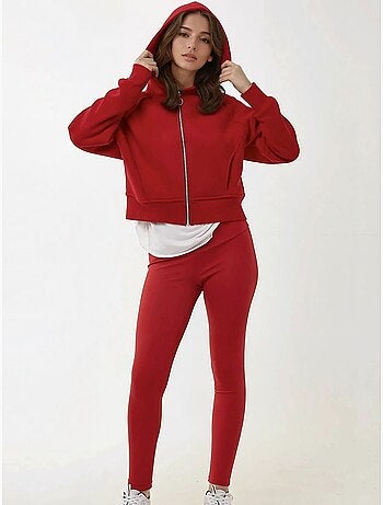 Sweat à capuche zippé coupe décontractée hiccup