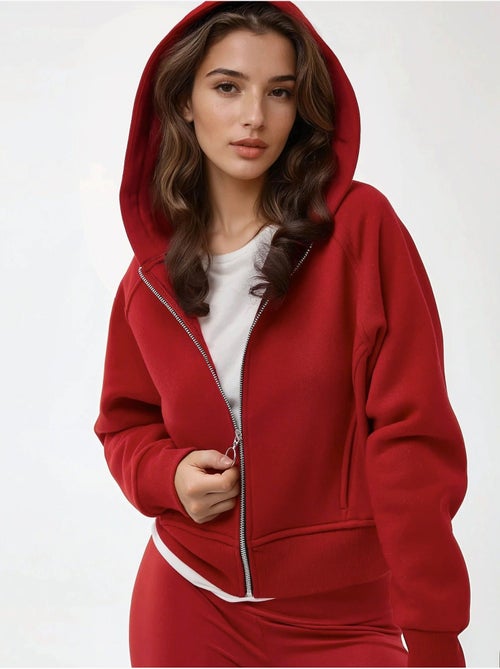 Sweat à capuche zippé coupe décontractée hiccup - Kiabi Sweat à capuche zippé coupe décontractée hiccup - Kiabi
