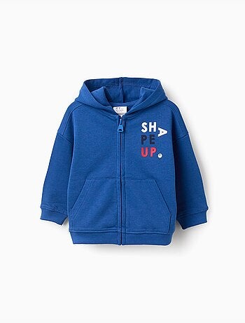 Sweat à capuche zippé en coton