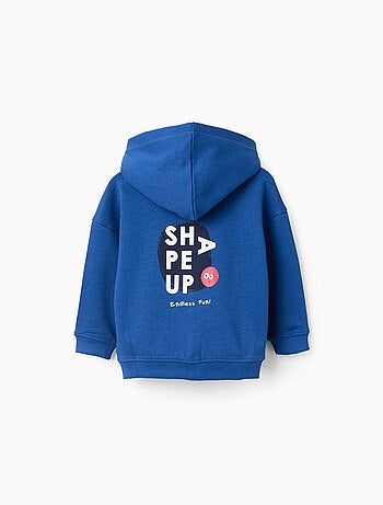 Sweat à capuche zippé en coton