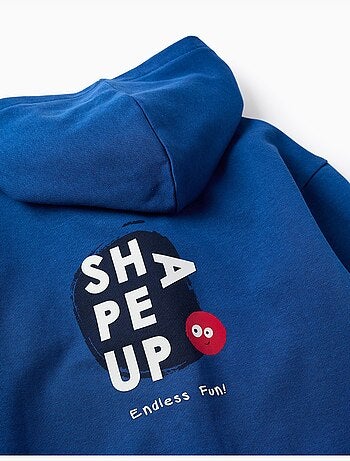 Sweat à capuche zippé en coton