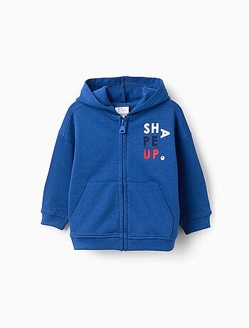 Sweat à capuche zippé en coton