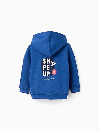 Sweat à capuche zippé en coton