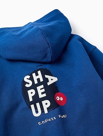 Sweat à capuche zippé en coton