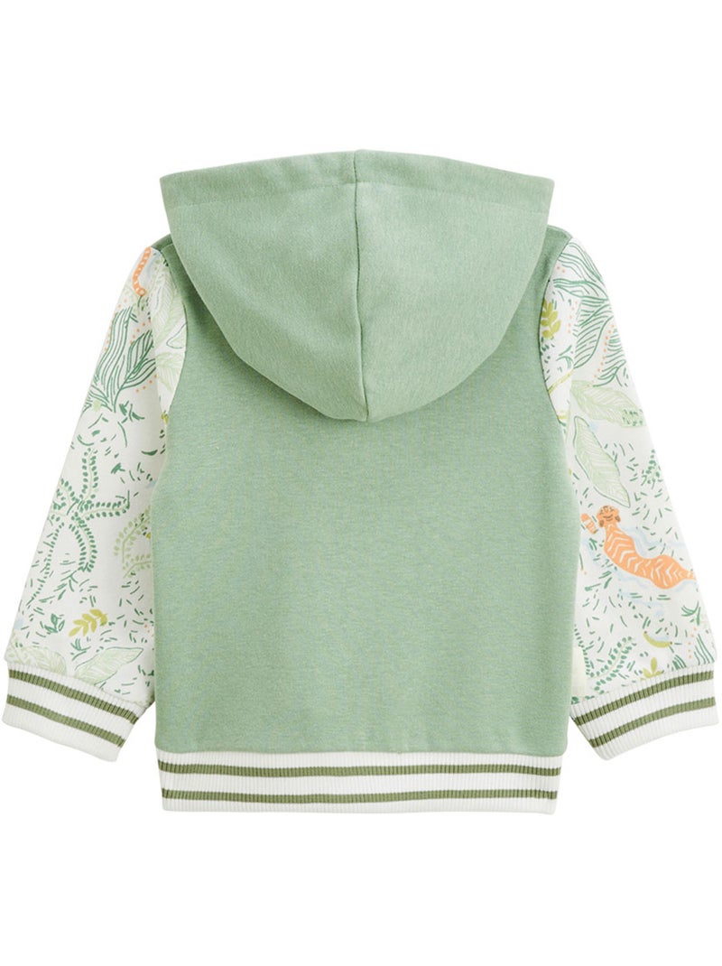 Sweat à capuche zippé enfant Kanha Vert - Kiabi