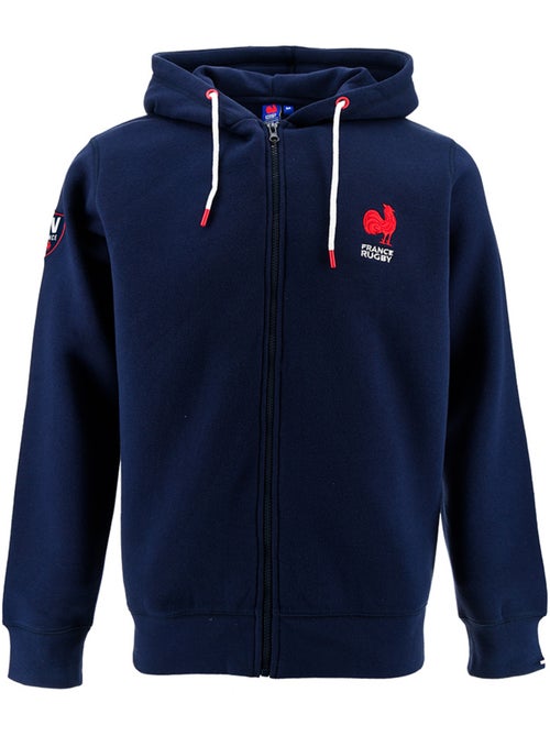 Sweat à Capuche zippé   équipe de France de Rugby – Collection Damian – Licence officielle FFR - Kiabi