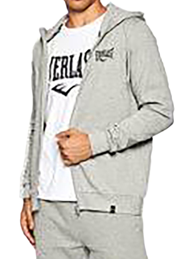 Sweat à Capuche Zippé Everlast Sulphur Gris - Kiabi