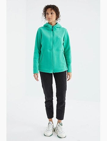 Sweat à capuche zippé femme tommy