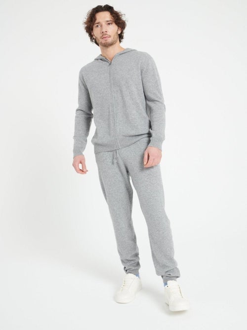 Sweat à capuche zippé homme 100% cachemire - LUKE 6 - Kiabi
