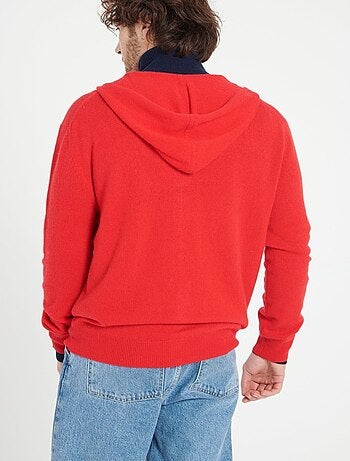 Sweat à capuche zippé homme 100% cachemire - LUKE 6