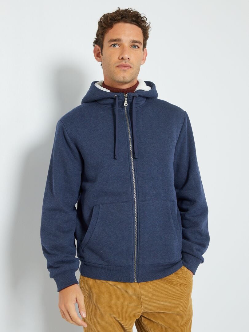 Sweat à Capuche Oxbow Doublure Sherpa - Collection Hiver 2025, Zip Complet, Molleton Brossé 280 G/m² - 9